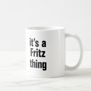 Het is een fritz ding koffiemok