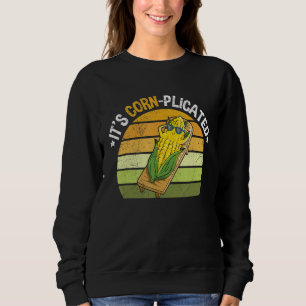 Het is een gegalmde pruim voor een Corn Farmer Trui