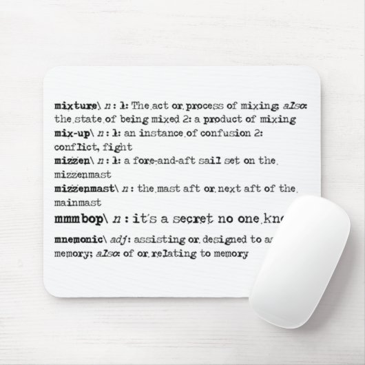 Het is een geheim dat niemand weet! muismat (Met muis)