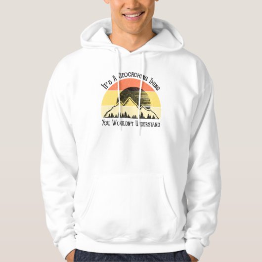 Het is een geocaching ding - je zou het niet begri hoodie (Voorkant)