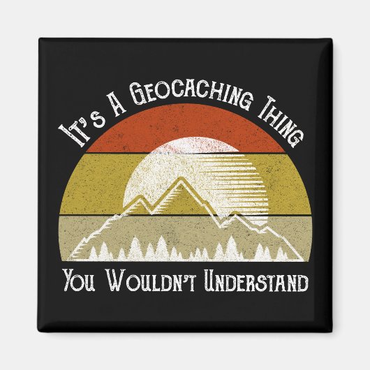 Het is een geocaching ding - je zou het niet begri magneet (Voorkant)