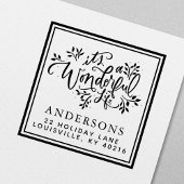 Het is een geweldig kerstadres zelfinktende stempel