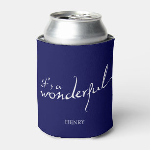 Het is een geweldig leven, feestdag blikjeskoeler