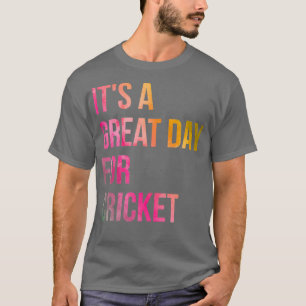 Het is een geweldige dag voor cricket in Waterverf T-shirt
