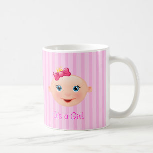 Het is een Girl Baby Face Pink - Mok