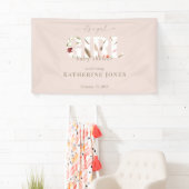 Het is een Girl Blush Baby shower Spandoek (Insitu)