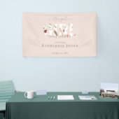 Het is een Girl Blush Baby shower Spandoek (Beurs)