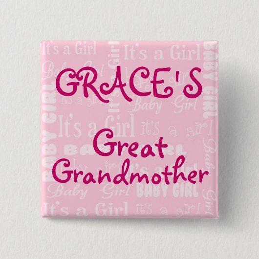 Het is een Girl Button (Voorkant)