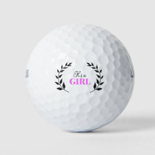 Het is een Girl Pink Baby Gift Golfballen