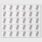 Het is een Girl Pink Baby Rattle Cadeaupapier (Vlak)