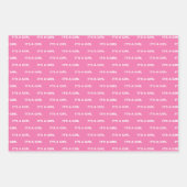 Het is een Girl Pink Wrapping Paper Sheets (Voorkant)