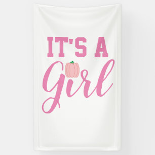 Het is een Girl Pumpkin Spandoek