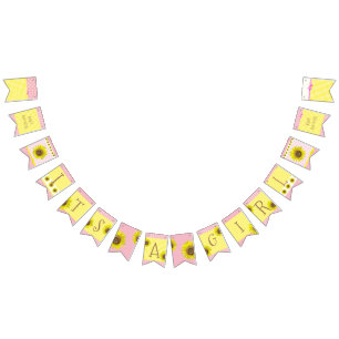 Het is een Girl Sunflower Baby shower Banner