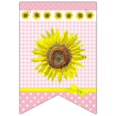 Het is een Girl Sunflower Baby shower Banner (Derde vlag)