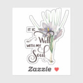 Het is een goed paarse bluf sticker (Vel)