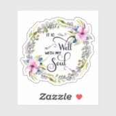 Het is een goed roze lijst sticker (Vel)