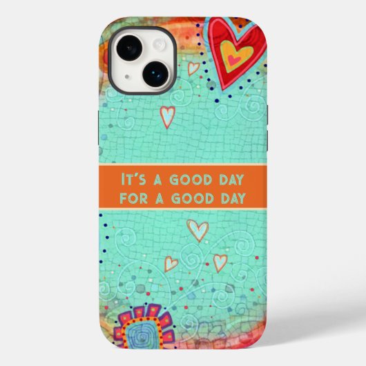 Het is een goede dag Floral Inspirivity Trendy Case-Mate iPhone Case (Achterkant)