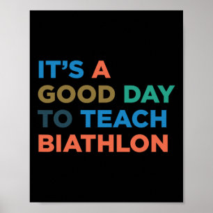 Het is een goede dag om Biatlon Coach te leren Poster