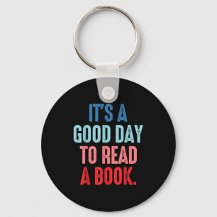 Het is een goede dag om een boek te lezen boek lie sleutelhanger