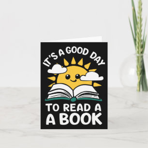 Het is een goede dag om een boek te lezen kleuterl kaart