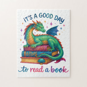 Het is een goede dag om een boek te lezen legpuzzel