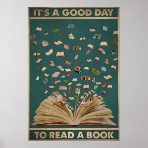 het is een goede dag om een boek te lezen poster