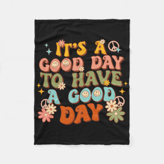Het is een goede dag om een goede dag groovy menta fleece deken