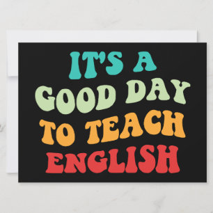 Het is een goede dag om Engels te leren Kaart