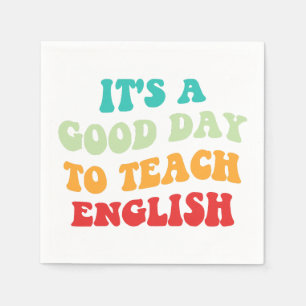 Het is een goede dag om Engels te leren Servet