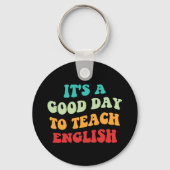 Het is een goede dag om Engels te leren Sleutelhanger (Voorkant)