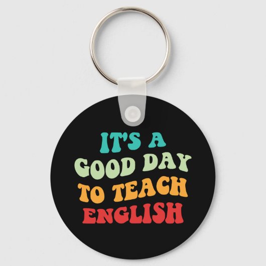 Het is een goede dag om Engels te leren Sleutelhanger (Voorkant)