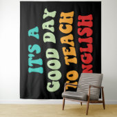 Het is een goede dag om Engels te leren Wandkleed (In situ)