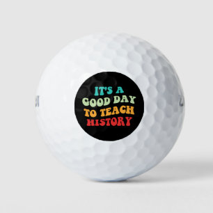 Het is een goede dag om geschiedenis te onderwijze golfballen
