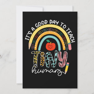 Het is een goede dag om kleine mensen te leren ken bedankkaart