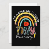 Het is een goede dag om kleine mensen te leren ken kaart (Voorkant / Achterkant)