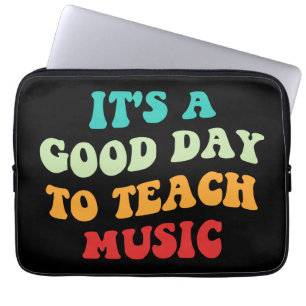 Het Is Een Goede Dag Om Muziek Te Doceren I Laptop Sleeve