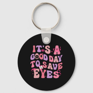 Het Is Een Goede Dag Om Ogen Te Redden Optometrist Sleutelhanger