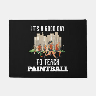 Het Is Een Goede Dag Om Paintball Te Leren Deurmat