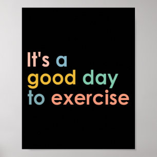 Het is een goede dag om per leraar Funny Gym E uit Poster