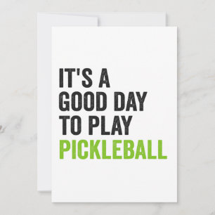 Het is een goede dag om pickleball dinking sport t kaart