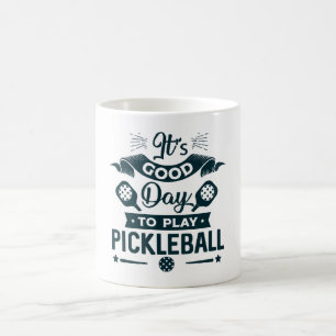 Het is een goede dag om Pickleball te spelen Koffiemok