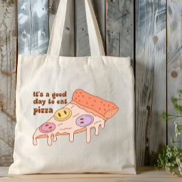Het is een goede dag om pizza te eten - Fun Design Tote Bag