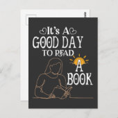 Het is een goede dag om Shirt te lezen, boekenacht Briefkaart (Voorkant / Achterkant)