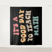 Het is een goede dag om Wiskunde II te onderwijzen Wandkleed (Voorkant)