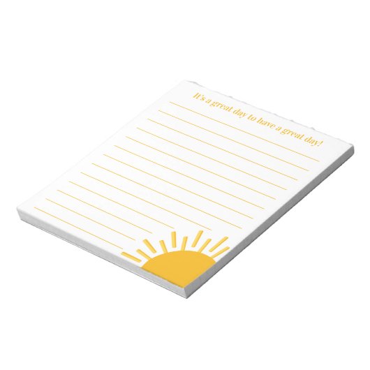 Het is een goede dag-positiviteitsprijs om Lijst t Notitieblok (Gedraaid)