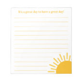 Het is een goede dag-positiviteitsprijs om Lijst t Notitieblok (Voorkant)