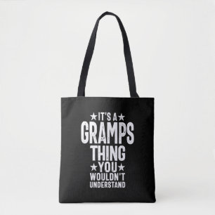 Het is een Gramps-ding Grootvader Gift Draagtas