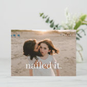 Het is een grappige outtake feestdagenkaart (Staand voorkant)