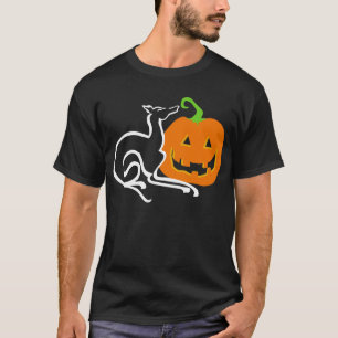 Het is een grijs Shirt van pompoen