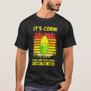 Het is een grote bobbel met knoppen. Het heeft het T-shirt